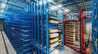 automatic warehouse, cantilever racking, stacker crane