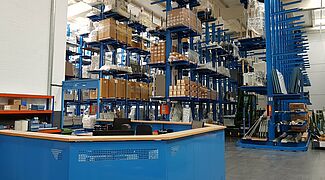 cantilever racking double-sided, guiding rails